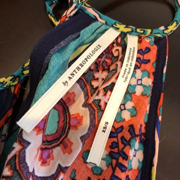 Anthropologie Ella halter handkerchief maxi dress size XS / Small - Picture 9 of 15